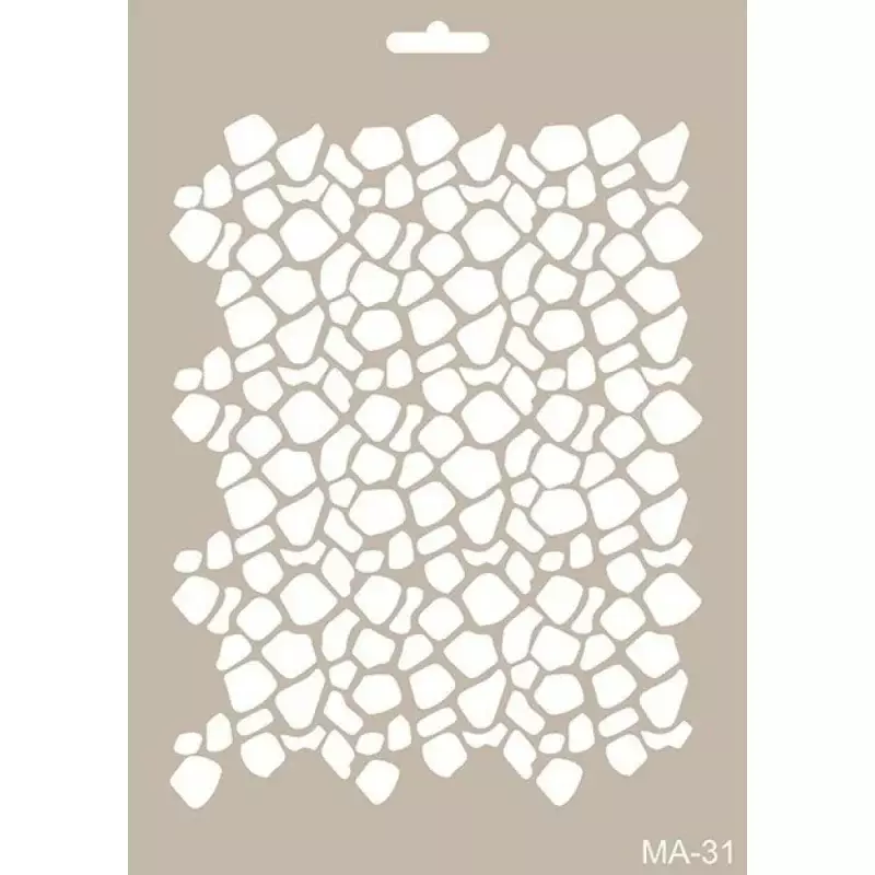 Cadence Taş Desenli Stencil Şablon MA31 - 1