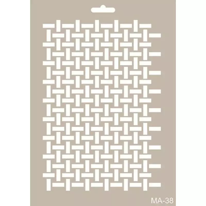 Cadence Taş Duvar Temalı Stencil Şablon MA38 - 1