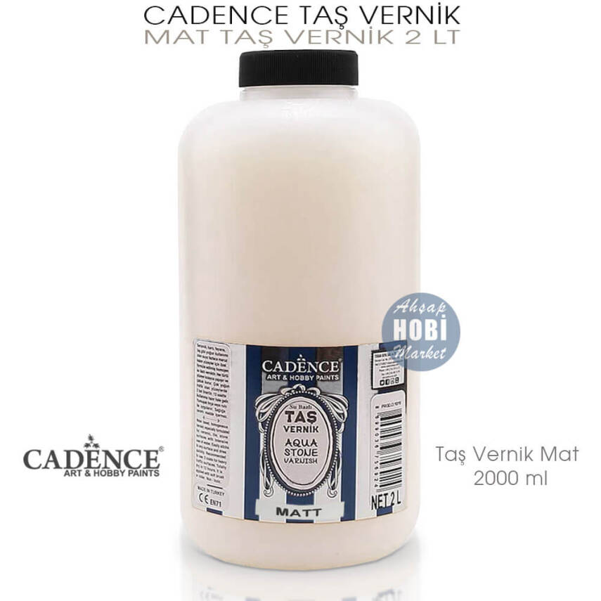 Cadence Taş Vernik Mat 2000 ml (2 Litre) - 1