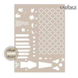 Cadence Tel Örgü ve Çit Desenli Stencil AS403 - Cadence