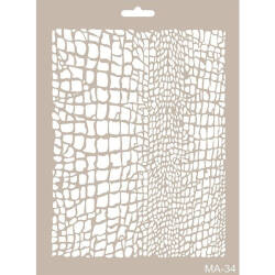 Cadence Timsah Derisi Stencil Şablon MA34 - Cadence