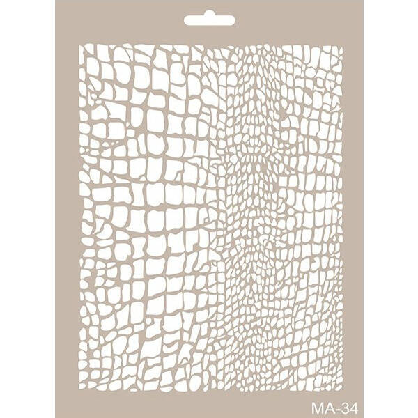 Cadence Timsah Derisi Stencil Şablon MA34 - 1