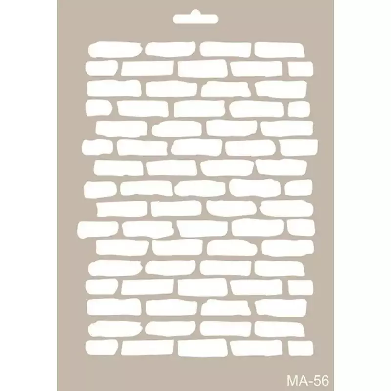 Cadence Tuğla Duvar Motifli Stencil Şablon MA56 - 1