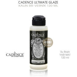 Cadence Ultimate Glaze Kalın Sır Vernik Mat 120 ml - Cadence