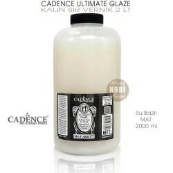 Cadence Ultimate Glaze Kalın Sır Vernik Mat (2000 ml) 2 Litre - Cadence