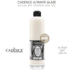 Cadence Ultimate Glaze Kalın Sır Vernik Mat 250 ml - Cadence