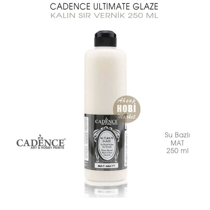 Cadence Ultimate Glaze Kalın Sır Vernik Mat 250 ml - 1