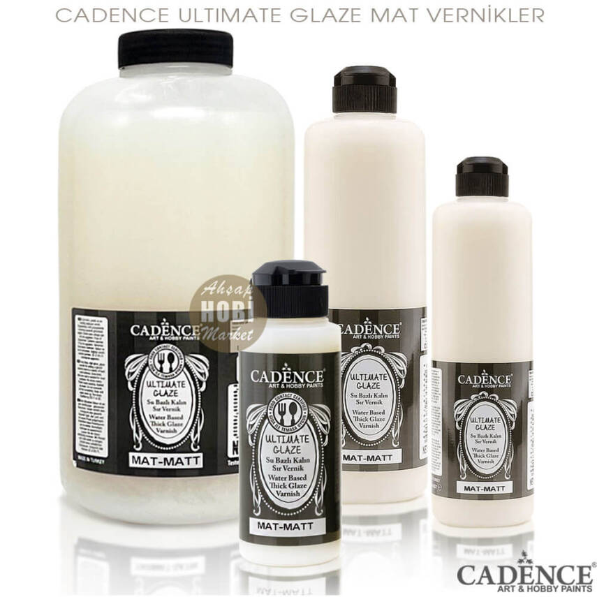 Cadence Ultimate Glaze Kalın Sır Vernik Mat 250 ml - 3
