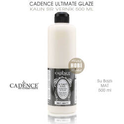 Cadence Ultimate Glaze Kalın Sır Vernik Mat 500 ml - Cadence