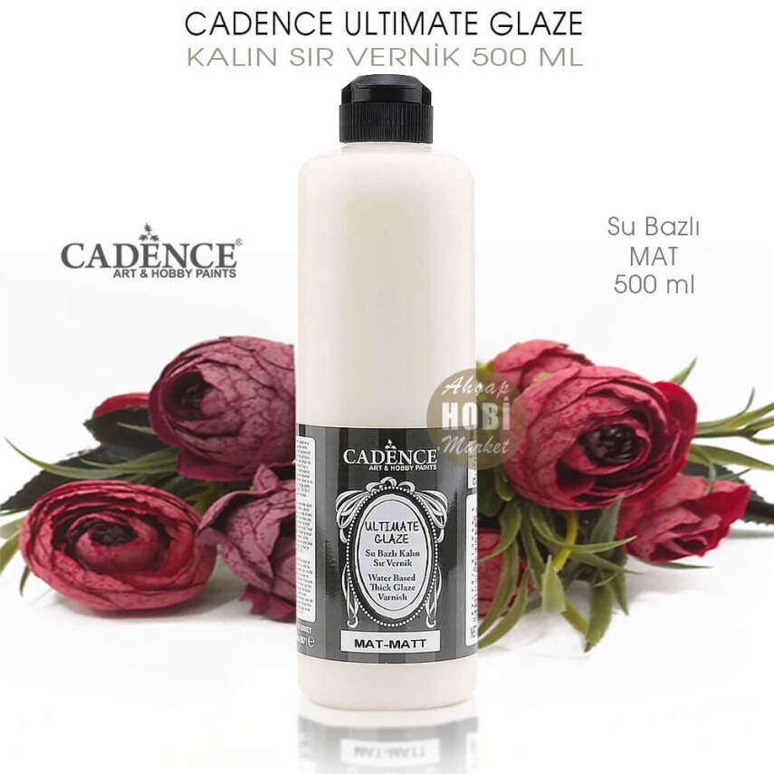 Cadence Ultimate Glaze Kalın Sır Vernik Mat 500 ml - 2