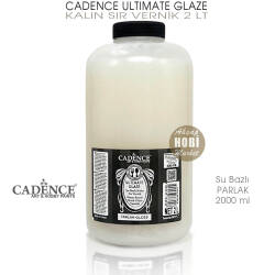 Cadence Ultimate Glaze Kalın Sır Vernik Parlak (2000 ml) 2 Litre - Cadence