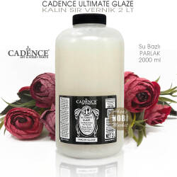 Cadence Ultimate Glaze Kalın Sır Vernik Parlak (2000 ml) 2 Litre - Cadence (1)