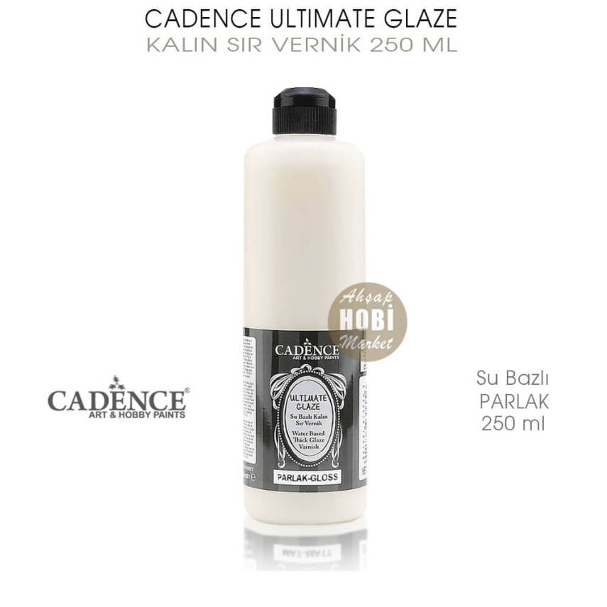 Cadence Ultimate Glaze Kalın Sır Vernik Parlak 250 ml - 1