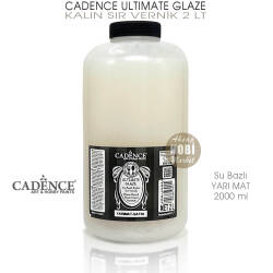 Cadence Ultimate Glaze Kalın Sır Vernik Yarı Mat (2000 ml) 2 Litre - Cadence