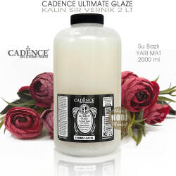Cadence Ultimate Glaze Kalın Sır Vernik Yarı Mat (2000 ml) 2 Litre - Cadence (1)
