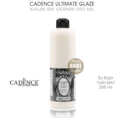 Cadence Ultimate Glaze Kalın Sır Vernik Yarı Mat 250 ml - Cadence