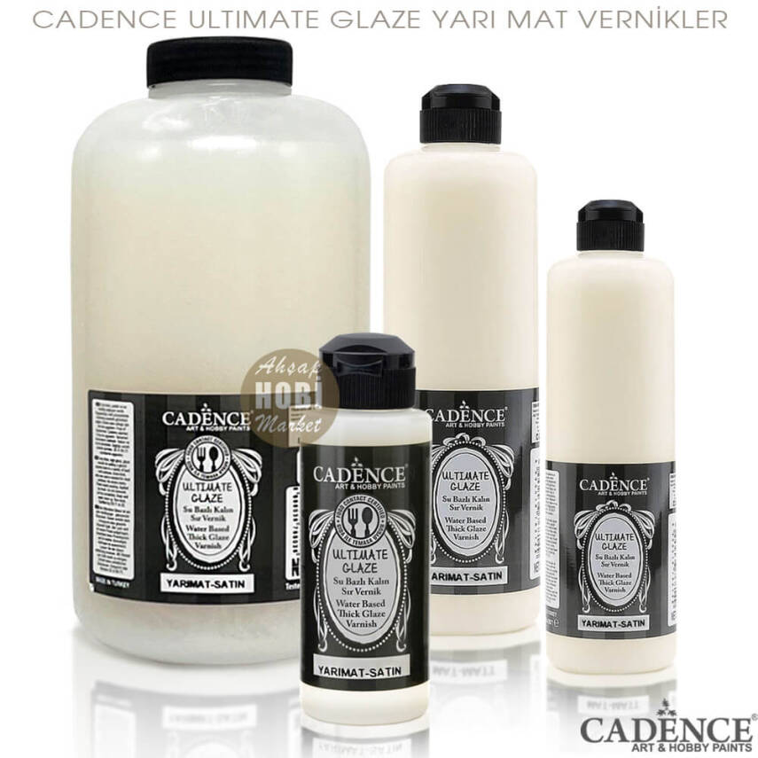 Cadence Ultimate Glaze Kalın Sır Vernik Yarı Mat 250 ml - 3