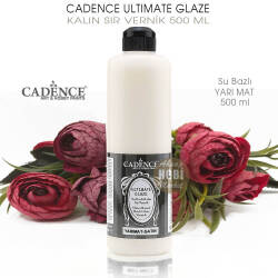 Cadence Ultimate Glaze Kalın Sır Vernik Yarı Mat 500 ml - Cadence (1)