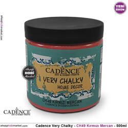 Cadence Very Chalky CH49 Mercan Kırmızı 500 ml - Cadence