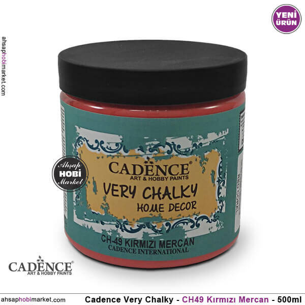 Cadence Very Chalky CH49 Mercan Kırmızı 500 ml - 1