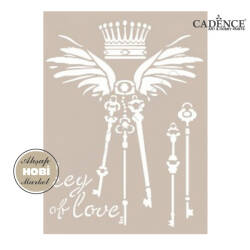 Cadence Vintage Anahtar Stencil Şablon AS536 - Cadence