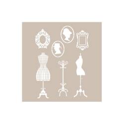 Cadence Vintage Temalı Stencil Şablon AS545 - Cadence