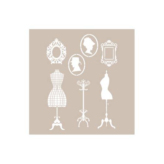 Cadence Vintage Temalı Stencil Şablon AS545 - 1