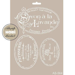 Cadence Vintage Temalı Stencil Şablon AS564 - Cadence