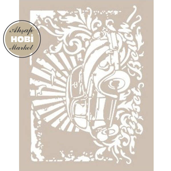 Cadence Volkswagen VosVos Temalı Stencil Şablon AS540 - 1