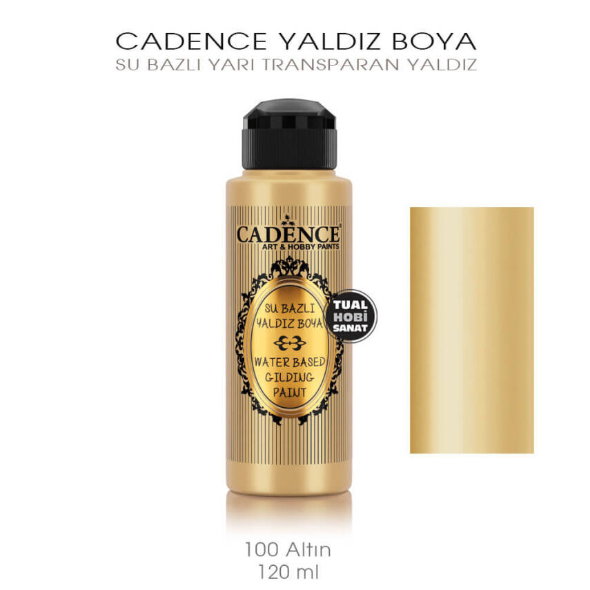 Cadence Yaldız Boya 100 Altın 120 ml - 1