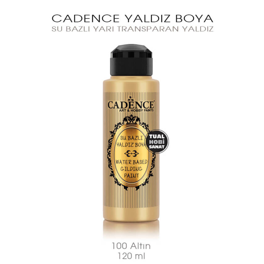 Cadence Yaldız Boya 100 Altın 120 ml - 2