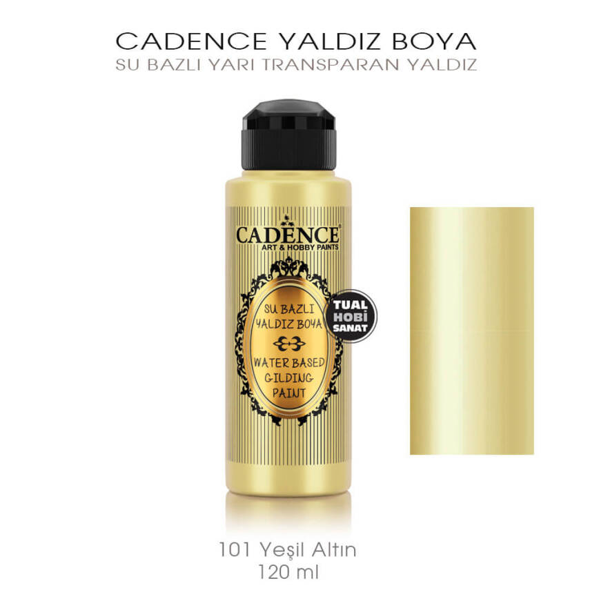 Cadence Yaldız Boya 101 Yeşil Altın 120 ml - 1