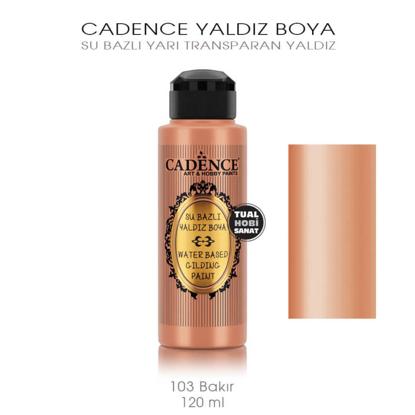 Cadence Yaldız Boya 103 Bakır Rengi 120 ml - 1