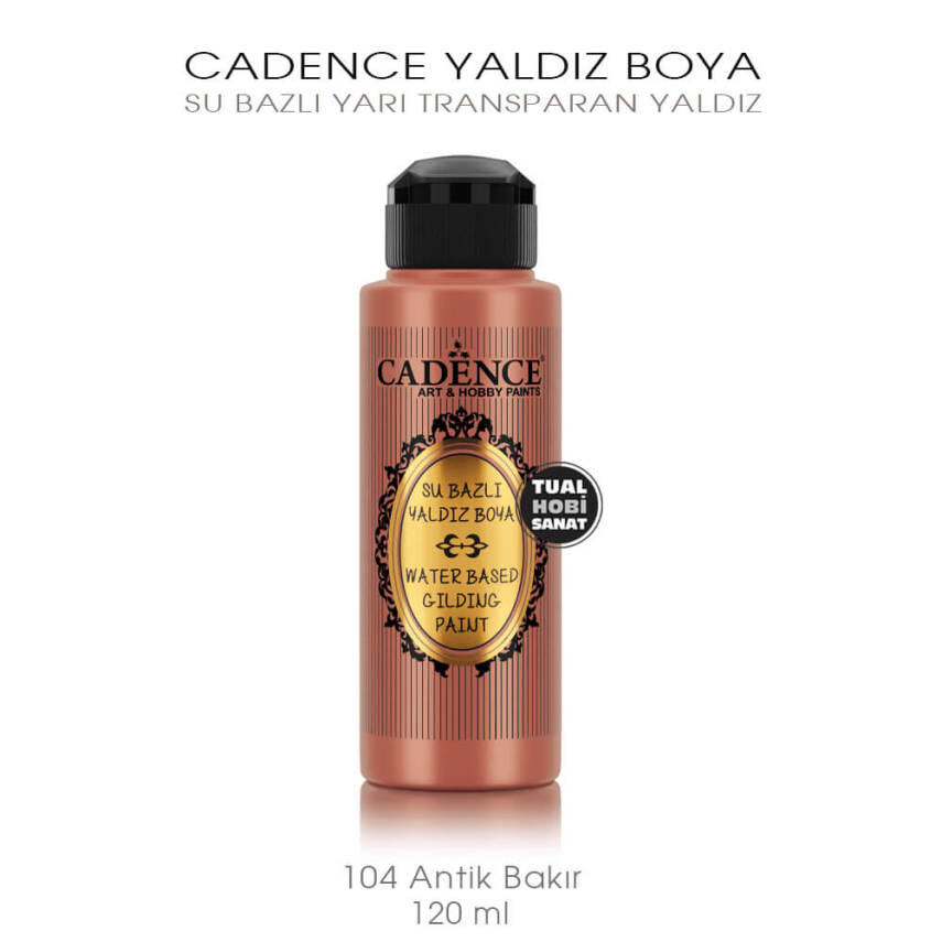 Cadence Yaldız Boya 104 Antik Bakır Rengi 120 ml - 2
