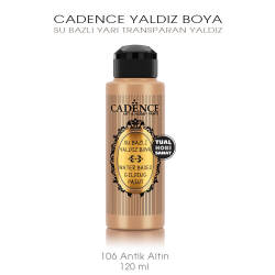 Cadence Yaldız Boya 106 Antik Altın 120 ml - Cadence (1)