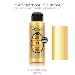 Cadence Yaldız Boya 110 Extra Gold 120 ml - Cadence