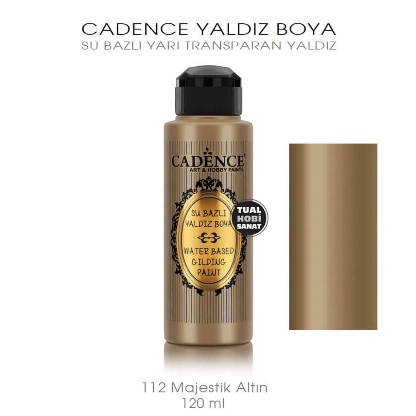 Cadence Yaldız Boya 112 Majestik Gold 120 ml - 1