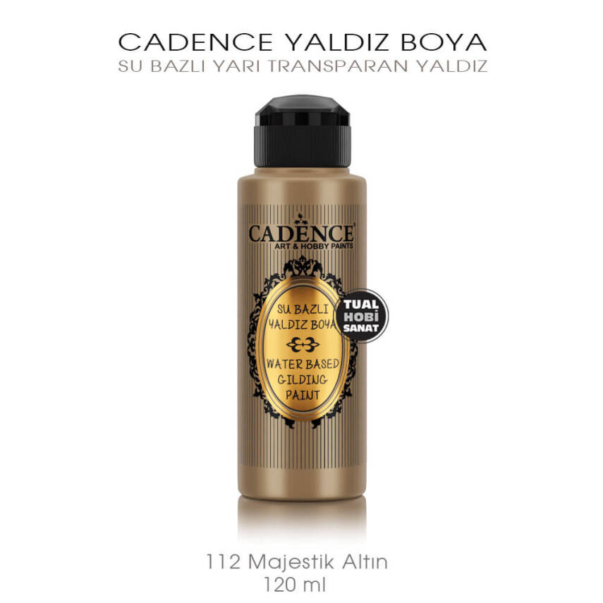 Cadence Yaldız Boya 112 Majestik Gold 120 ml - 2