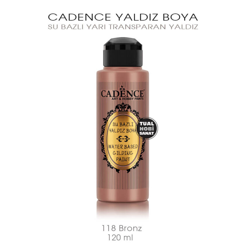 Cadence Yaldız Boya 118 Bronz 120 ml - 2