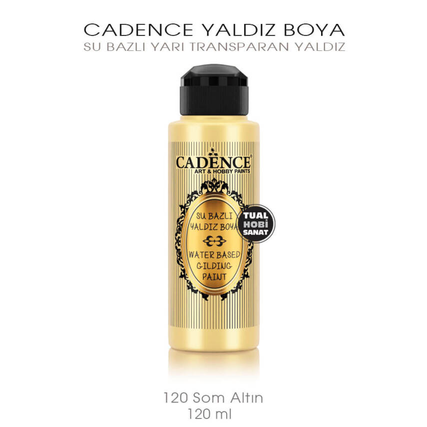 Cadence Yaldız Boya 120 Som Altın 120 ml - 2