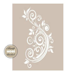 Cadence Yaprak ve Dal Desenli Stencil Şablon AS470 - Cadence