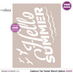 Cadence Yaz Temalı Stencil Şablon AS600 - Cadence