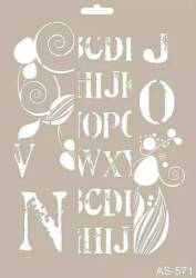 Cadence Yazı Desenli Stencil Şablon AS571 - Cadence