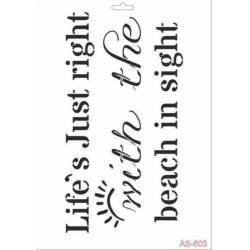 Cadence Yazı Desenli Stencil Şablon AS603 - Cadence