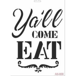 Cadence Yazı Desenli Stencil Şablon AS609 - Cadence