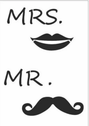 Cadence Yazı Desenli Stencil Şablon AS611 - Cadence