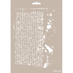 Cadence Yazı Mürekkep Temalı Stencil MA02 - Cadence