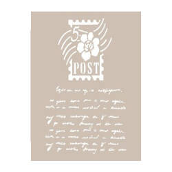 Cadence Yazılı Posta Temalı Stencil Şablon AS473 - Cadence