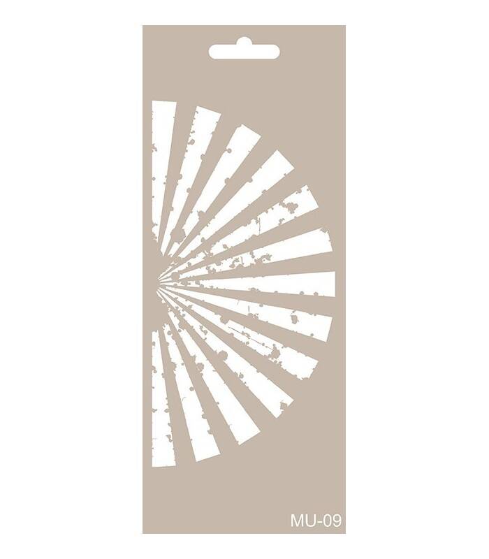 Cadence Yelpaze Mix Media Stencil Şablon MU09 - 1