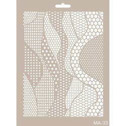 Cadence Yılan Derisi Stencil Şablon MA33 - Cadence